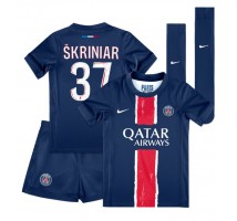 Paris Saint-Germain Milan Skriniar #37 Koszulka Podstawowa dzieci 2024-25 Krótki Rękaw (+ krótkie spodenki)